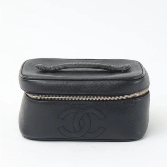 Chanel Black Leather Vanity Case - Picture 3 of 16